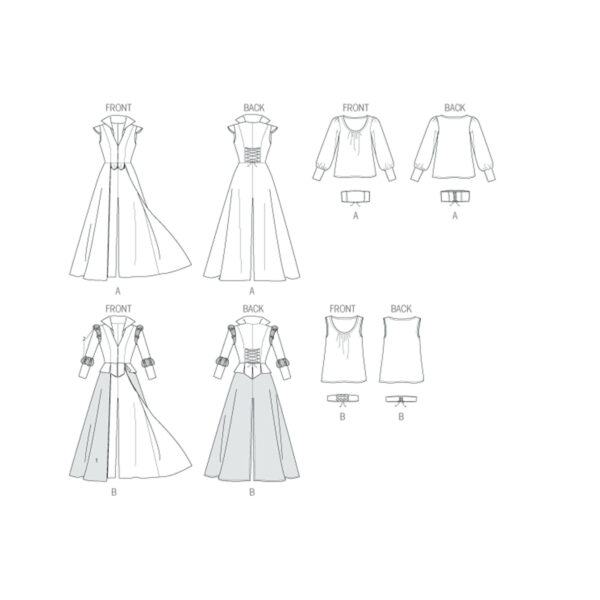 McCall's Schnittmuster M6819 - Larp - Fantasy - Cosplay - Kleid - Mantel – Bild 8