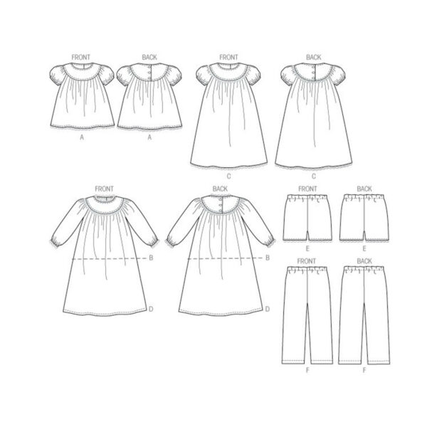 McCall's Schnittmuster M6831 - Schlafanzug - Nachthemd - Mädchen – Bild 7