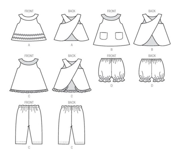 McCall's Schnittmuster M6912 - Sommerkombination für Mädchen – Bild 11