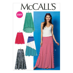 McCall's Schnittmuster M6966 - Rock - schwungvoll mit Sattel - Blockfarben