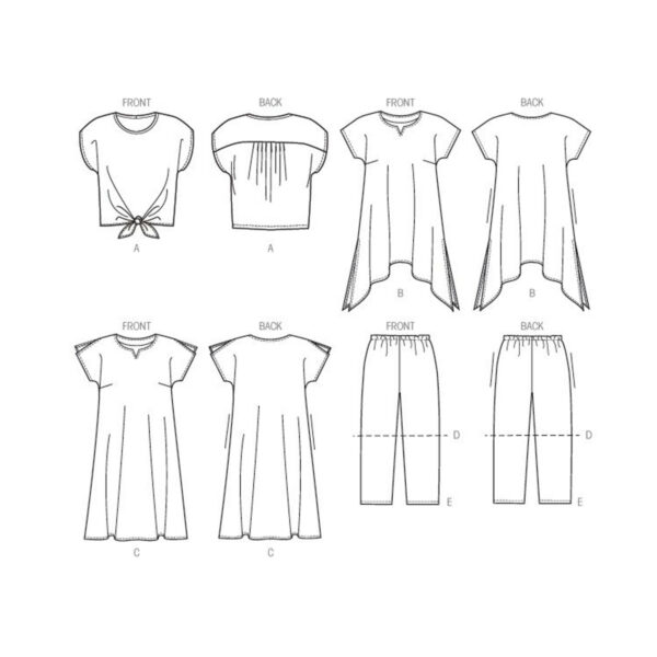 McCall's Schnittmuster M6971 - Shirt - Kleid - Hose - lässig sportlich – Bild 5