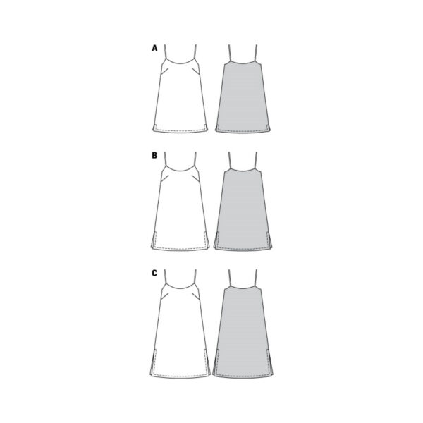Burda Style Schnittmuster Nr. 5996 - Kleid - Hängerchen in 3 Längen – Bild 12