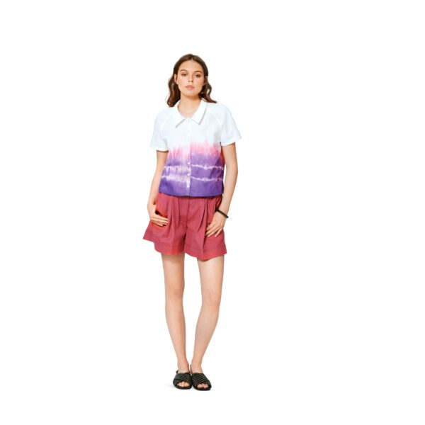 Burda Style Schnittmuster Nr. 5997 - Bluse - Raglanärmel und Knopfleiste – Bild 2