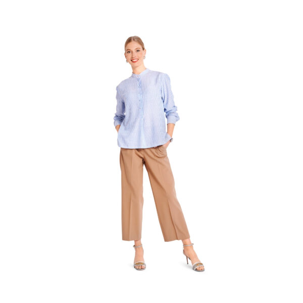 Burda Style Schnittmuster Nr. 6001 - Bluse - mit Stehkragen und Seitenschlitz – Bild 5