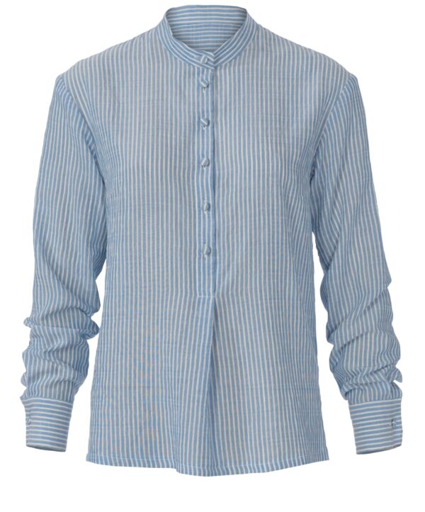 Burda Style Schnittmuster Nr. 6001 - Bluse - mit Stehkragen und Seitenschlitz – Bild 6