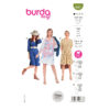 Burda Style Schnittmuster Nr. 6007 - Kleid - V-Ausschnitt - Verschlusslos