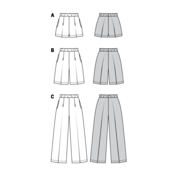 Burda Style Schnittmuster Nr. 6008 - Hose - Nahttaschen - Bügelfalten - Variante – Bild 12