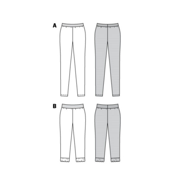 Burda Style Schnittmuster Nr. 6011 - Leggings - 2 Varianten – Bild 9