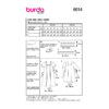 Burda Style Schnittmuster Nr. 6014 - Kleid - Bindebänder - Karree-Ausschnitt – Bild 10