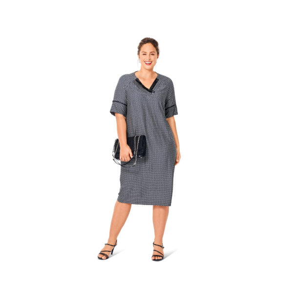 Burda Style Schnittmuster Nr. 6018 - Kleid und Shirt - V-Ausschnitt – Bild 2
