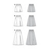 Burda Style Schnittmuster Nr. 6027 - Rock - Bahnenrock - von mini bis midi – Bild 9