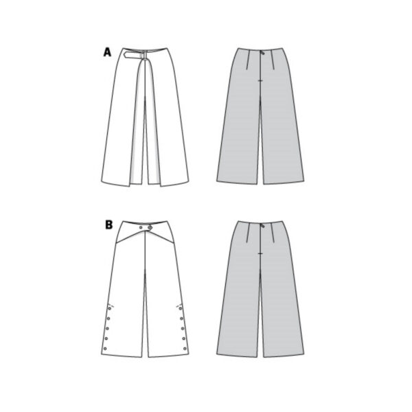 Burda Style Schnittmuster Nr. 6032 - Hose - Culottes - 2 Modelle – Bild 9