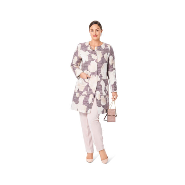 Burda Style Schnittmuster Nr. 6034 - Jacke und Mantel - kragenlos – Bild 3