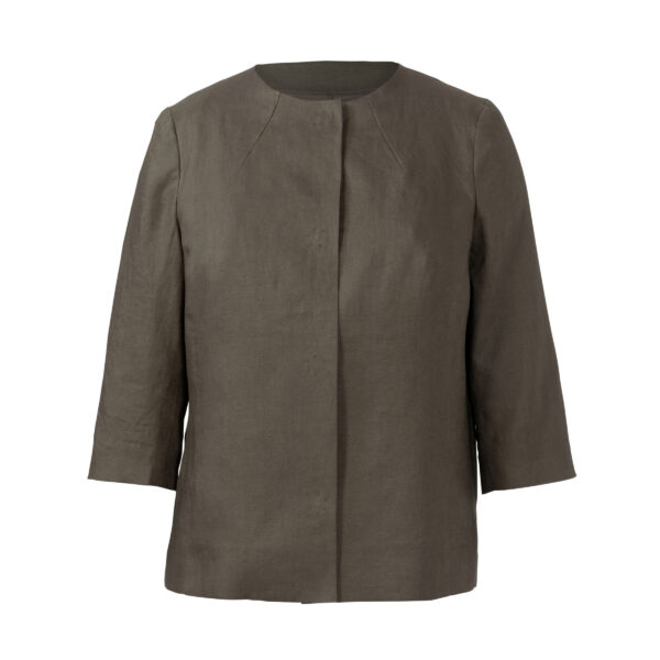 Burda Style Schnittmuster Nr. 6034 - Jacke und Mantel - kragenlos – Bild 8