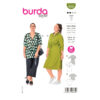 Burda Style Schnittmuster Nr. 6038 - Kleid u. Bluse - sportiv - businesstauglich