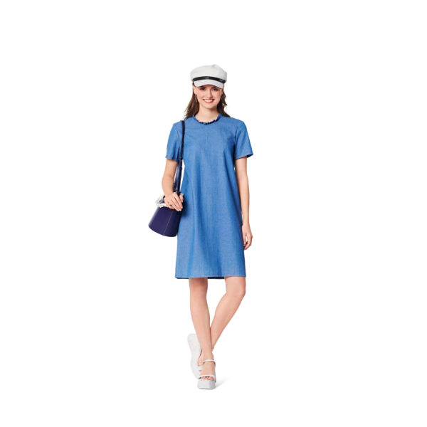 Burda Style Schnittmuster Nr. 6039 - Kleid u. Bluse - Halsrüsche – Bild 3