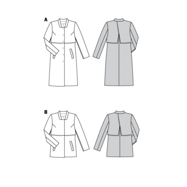 Burda Style Schnittmuster Nr. 6041 - Jacke und Mantel - Stehkragen – Bild 11