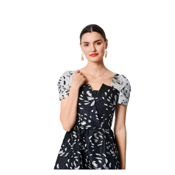Burda Style Schnittmuster Nr. 6042 - Kleid - Kleider im Retro-Look - Armvariante – Bild 3