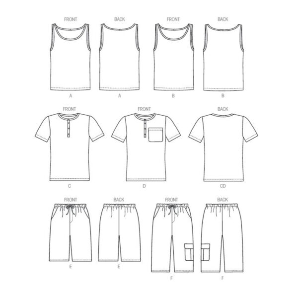 McCall's Schnittmuster M6973 - Shirt - Hose - lässig sportlich - für Herren – Bild 5