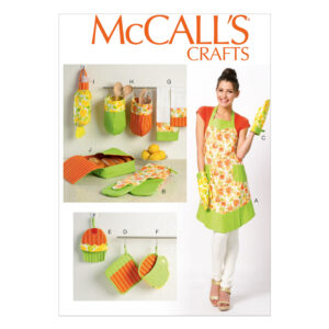 McCall's Schnittmuster M6978 - Küchenutensilien - Schürze, Handschuh, Utensilo...