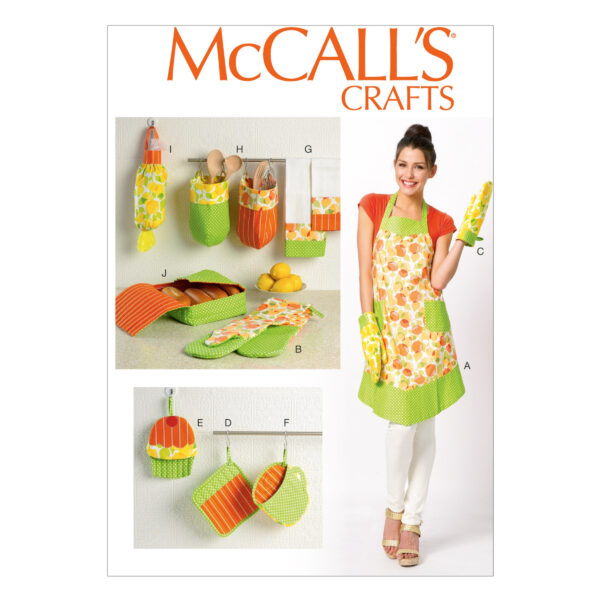McCall's Schnittmuster M6978 - Küchenutensilien - Schürze, Handschuh, Utensilo...