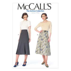 McCall's Schnittmuster M6993 - Rock - mit Sattel und Kellerfalte - Teilungsnaht