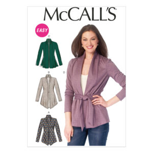 McCall's Schnittmuster M6996 - Jacke - Cardigan - verschlusslose Jacke