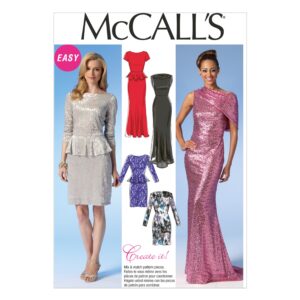 McCall's Schnittmuster M7047 - elegantes Kleid - Abendkleid - festlich