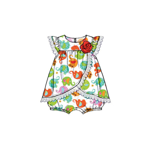 McCall's Schnittmuster M7107 - Strampler - Kleidchen - kurzer Strampler – Bild 2