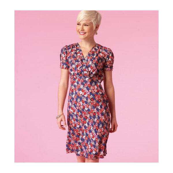 McCall's Schnittmuster M7116 - Kleid - Carmenausschnitt - Raffung – Bild 3