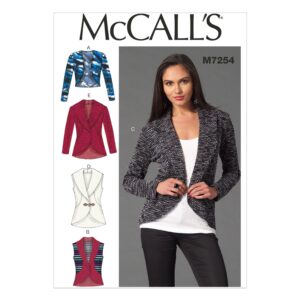 McCalls Schnittmuster M7254 - Jacke - Weste - Bolereo