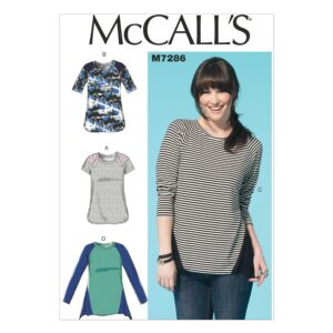 McCalls Schnittmuster M7286 - Shirt - mit eingesetzten Ecken