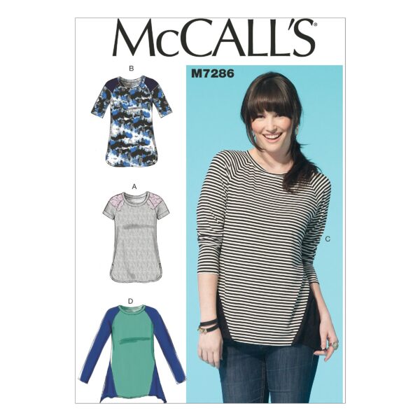 McCalls Schnittmuster M7286 - Shirt - mit eingesetzten Ecken