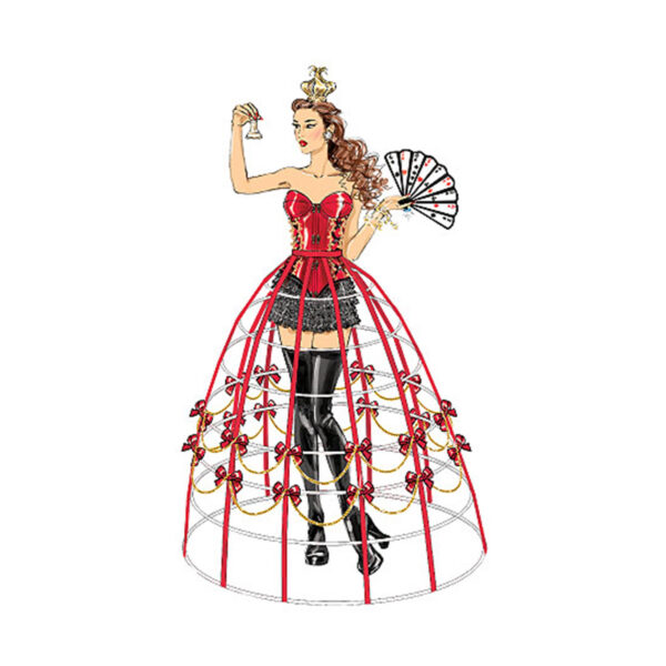 McCalls Schnittmuster M7306 - Kostüm - Reifrock - Corsage - Steampunk – Bild 2