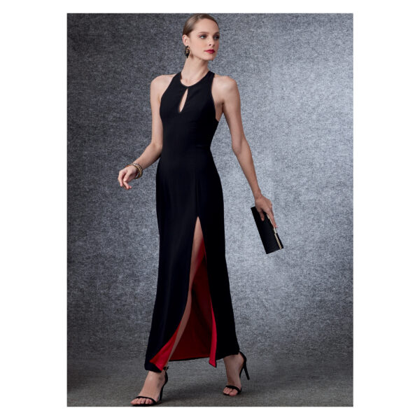 Vogue Schnittmuster V1692 - Kleid - Abendkleid - Schlitz - rückenfrei – Bild 2