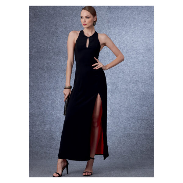 Vogue Schnittmuster V1692 - Kleid - Abendkleid - Schlitz - rückenfrei – Bild 3
