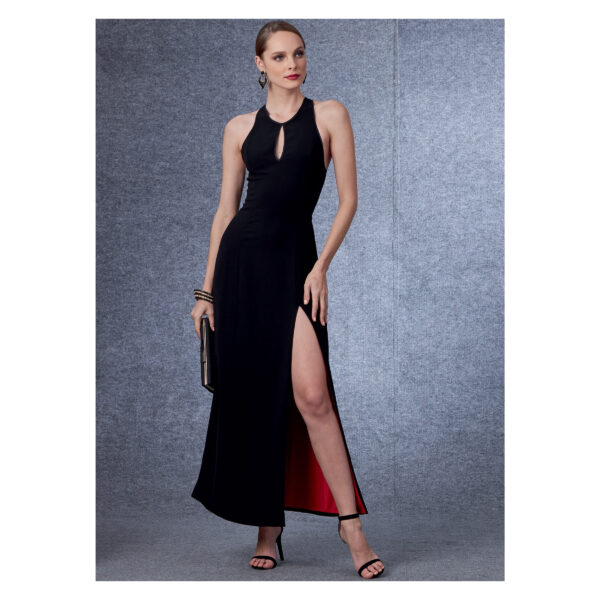 Vogue Schnittmuster V1692 - Kleid - Abendkleid - Schlitz - rückenfrei – Bild 4