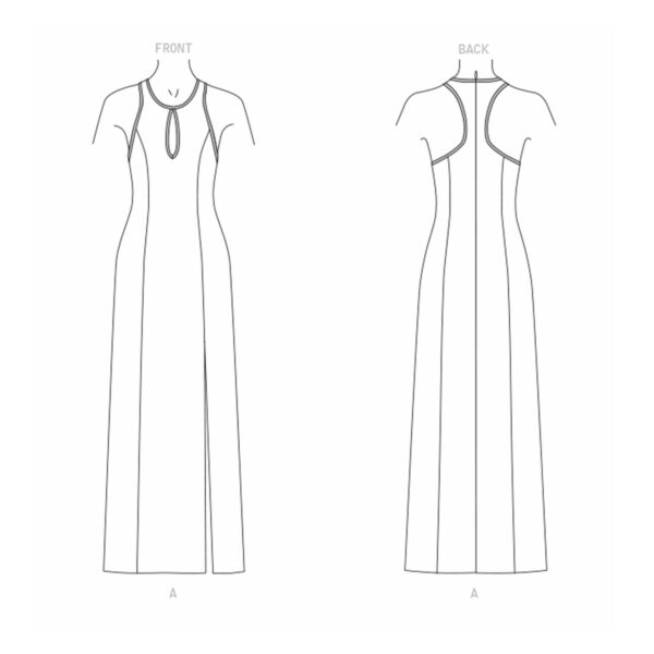Vogue Schnittmuster V1692 - Kleid - Abendkleid - Schlitz - rückenfrei – Bild 7
