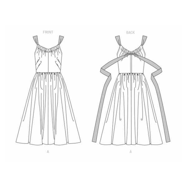 Vogue Schnittmuster V1696 - Kleid im Vintage Stil - ca. 1954 – Bild 7