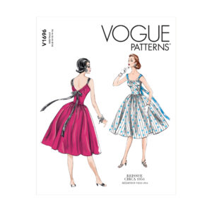 Vogue Schnittmuster V1696 - Kleid im Vintage Stil - ca. 1954
