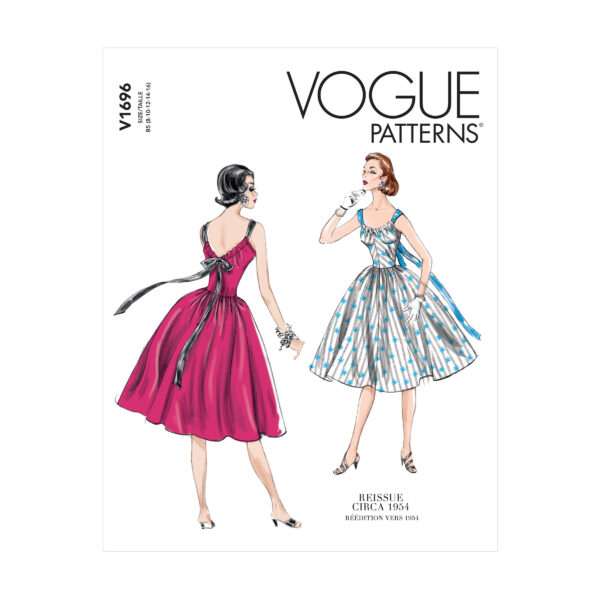 Vogue Schnittmuster V1696 - Kleid im Vintage Stil - ca. 1954