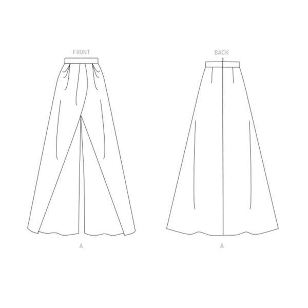Vogue Schnittmuster V1702 - Hose - Hosenrock - Kombination – Bild 5
