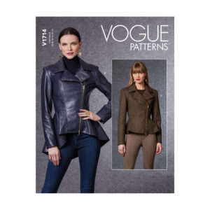 Vogue Schnittmuster V1714 - Jacke mit Schösschen - Reverskragen