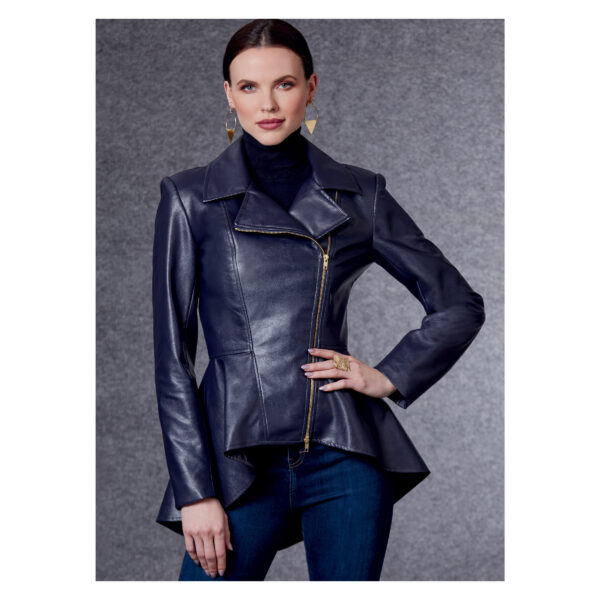 Vogue Schnittmuster V1714 - Jacke mit Schösschen - Reverskragen – Bild 2