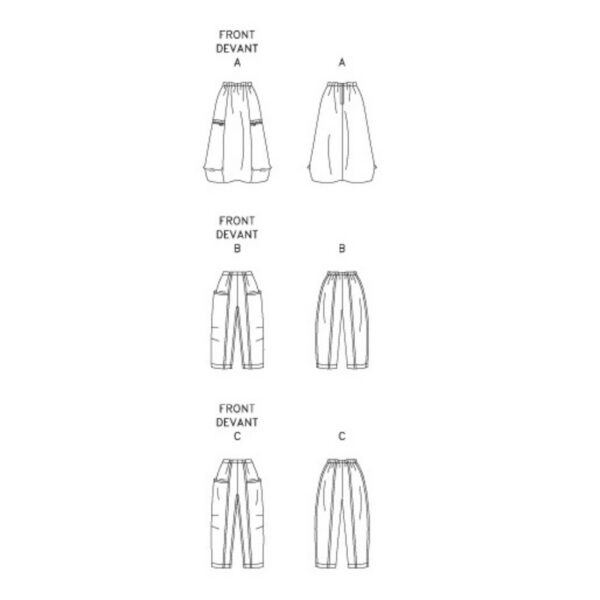Vogue Schnittmuster V1731 - Hose oder Rock - beides möglich – Bild 5