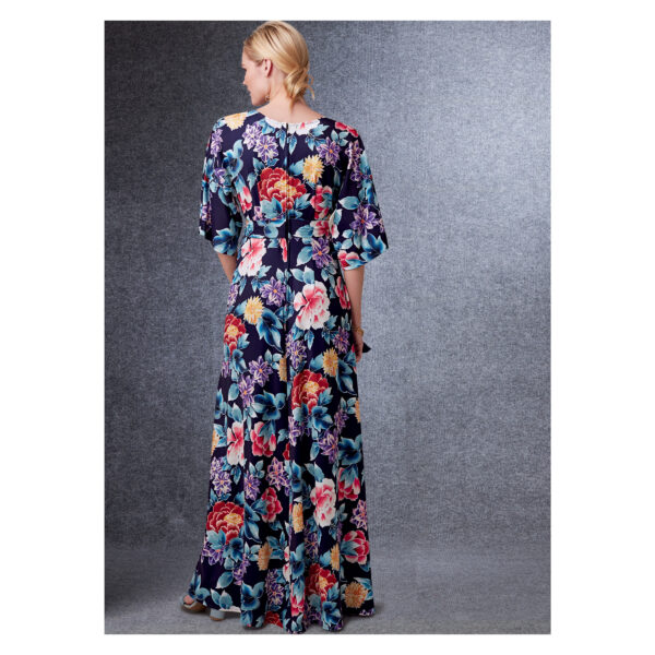 Vogue Schnittmuster V1735 - Kleid - langes Kleid mit tiefem Ausschnitt – Bild 3