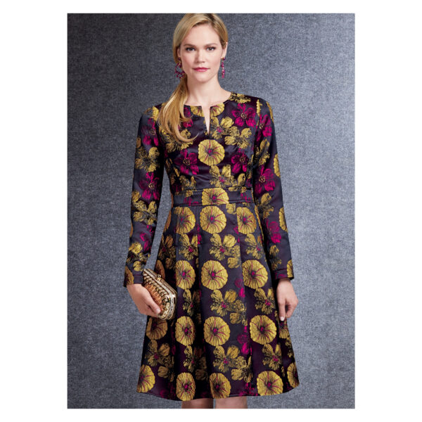Vogue Schnittmuster V1737 - Kleid - mit schmalem oder weitem Rock – Bild 3