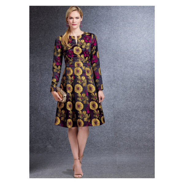 Vogue Schnittmuster V1737 - Kleid - mit schmalem oder weitem Rock – Bild 5