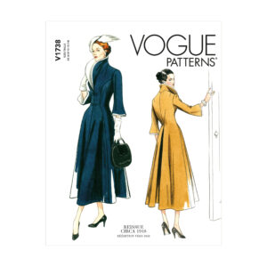 Vogue Schnittmuster V1738 - Mantel - Retro ca. 1948 - Eleganz