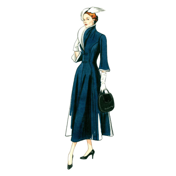 Vogue Schnittmuster V1738 - Mantel - Retro ca. 1948 - Eleganz – Bild 2